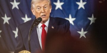 El presidente de EE.UU, Donald Trump, habla durante un acto en North Carolina. Foto: Stan Gilliland / EFE / EPA.