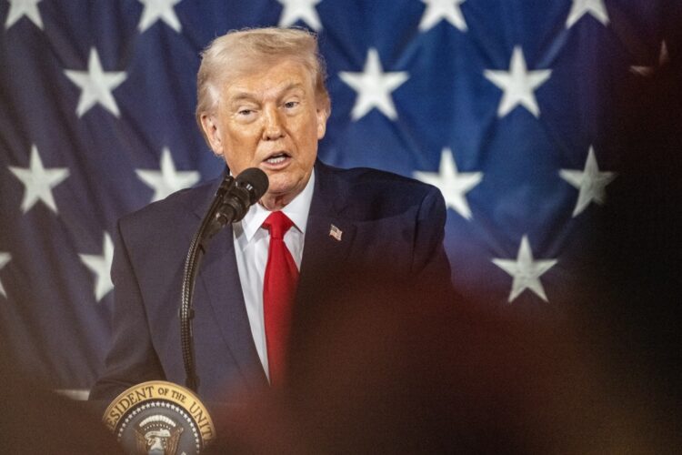 El presidente de EE.UU, Donald Trump, habla durante un acto en North Carolina. Foto: Stan Gilliland / EFE / EPA.