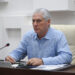 El presidente de Cuba, Miguel Díaz-Canel, durante la intervención grabada en la que confirmó conversaciones entre su Gobierno y el de EEUU. Foto: Presidencia de Cuba / EFE / Archivo.