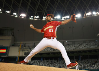Pablo Guillén ha sido uno de los principales lanzadores de la selección española en los ultimos años. Foto: Real Federación Española de Béisbol y Softbol.