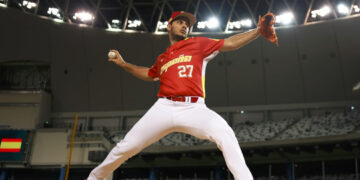 Pablo Guillén ha sido uno de los principales lanzadores de la selección española en los ultimos años. Foto: Real Federación Española de Béisbol y Softbol.