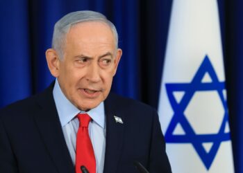 El primer ministro israelí  Benjamin Netanyahu durante una conferencia de prensa este 19 de marzo. Foto: EFE/EPA/RONEN ZVULUN / POOL.