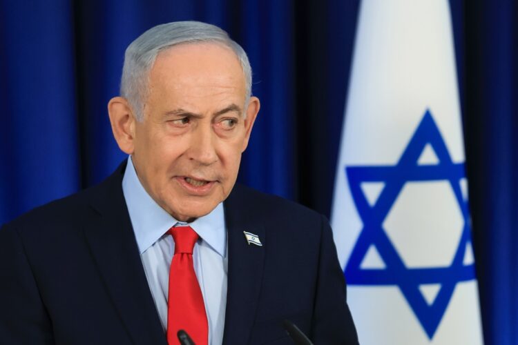 El primer ministro israelí  Benjamin Netanyahu durante una conferencia de prensa este 19 de marzo. Foto: EFE/EPA/RONEN ZVULUN / POOL.