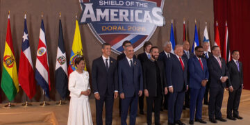 Cumbre convocada por Trump bautizada como Escudo de las Américas. Foto: Casa Blanca/EFE.