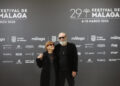 Jorge Perugorría y Mirtha Ibarra durante la presentación de la película 'Neurótica anónima', a concurso en el Festival de Cine de Málaga. Foto: Jorge Zapata/EFE.