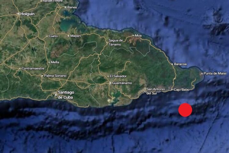Sismo de magnitud 6.0 al sur de Imías, Guantánamo, en la madrugada del 17 de marzo de 2026. Gráfico: Centro Nacional de Investigaciones Sismológicas (CENAIS).