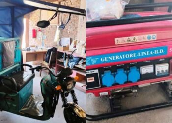 El Gobierno de Canarias entregó a Cuba un nuevo donativo compuesto por un triciclo eléctrico, una planta generadora y una máquina productora de hielo, destinados al Sistema de Atención a la Familia en Villa Clara. Foto: Granma.