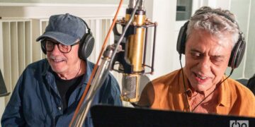Chico y Silvio, en los Estudios Ojalá. Foto: Kaloian.