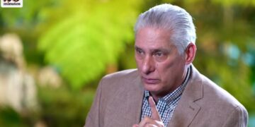 El presidente cubano Miguel Díaz-Canel en entrevista con el periodista brasileño Breno Altman. Foto: Captura de YouTube.