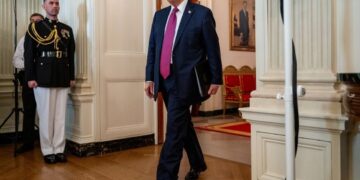 El presidente de EE.UU, Donald Trump, en la Casa Blanca. Foto: Daniel Heuer / EFE / EPA / POOL.