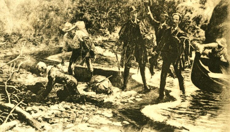 Cuadro que recrea el desembarco por Playitas de Cajobabo, el 11 de abril de 1895.