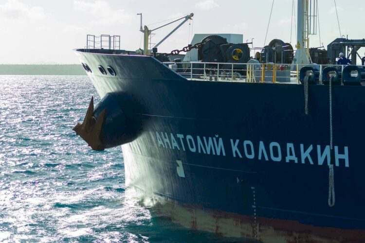 Petrolero ruso Anatoly Kolodkin trajo a Cuba unos 730 mil barriles de crudo. Foto: Canal Caribe