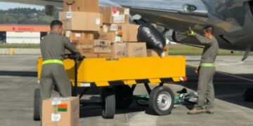 Cargamento de ayuda humanitaria de Colombia. Foto: noticiassin.com / Archivo.