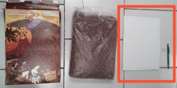 Las dosis de la droga se hallaron dentro de una caja de cereales. Foto: @vicejefeagr / X.