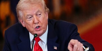 El presidente Donald Trump habla durante un acto en la Casa Blanca, en una imagen de archivo. Foto: Aaron Schwartz / EFE / EPA / POOL / Archivo.