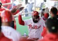 José Adolis García respondió para los Phillies. Foto: The Philadelphia Inquirer