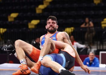 Luis Orta en el combate final contra el estadounidense Otto Black. Foto WWU