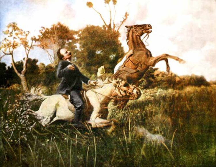 Primera imagen del cuadro divulgada por El Fígaro el 3 de febrero de 1918.