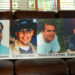 Fotografía que muestra un panel con las fotos de los ocupantes del avión derribado por la Fuerza Aérea Cubana, miembros de Hermanos al rescate. Foto: EFE/ Alberto Boal.