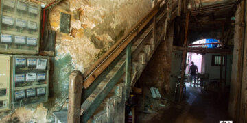 Interior en Cuarteles No.11, La Habana Vieja. Foto: Otmaro Rodríguez.