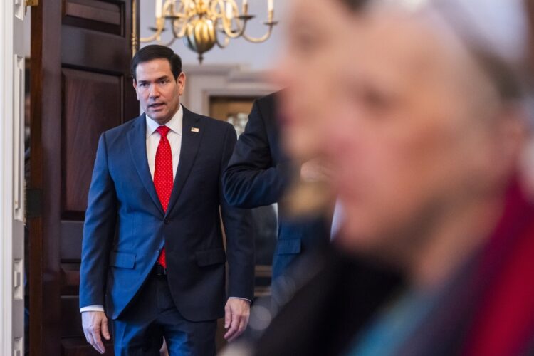 Marco Rubio este 24 de abril. Foto: JIM LO SCALZO/EFE/EPA.
