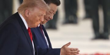 Xi Jinping y Donald Trump , este 14 de mayo de 2026. Foto: Maxim Shemetov/EFE/EPA.
