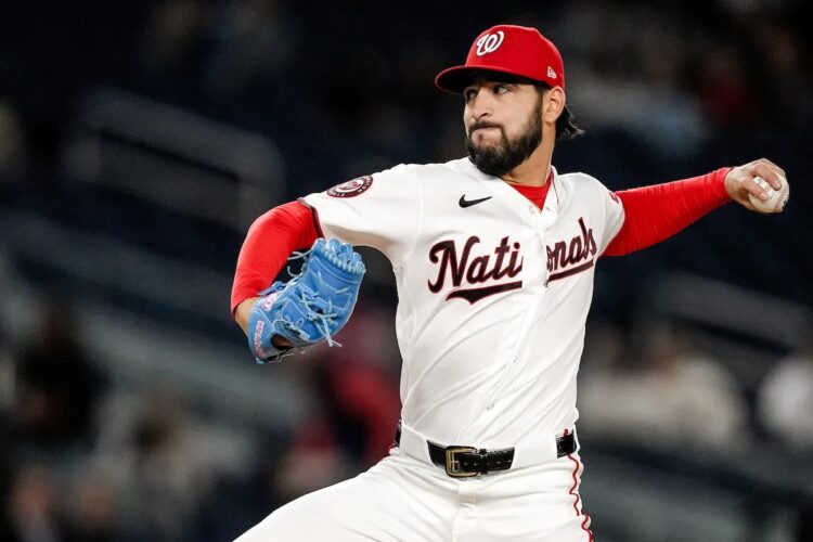 El cubano Cionel Pérez en una presentación con los Nacionales de Washington en la MLB. Foto: Nacionales de Washington.