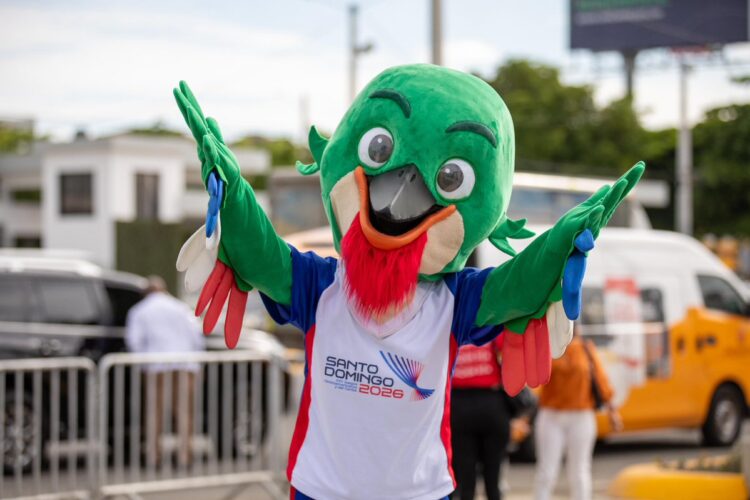 Mascota de los XXV Juegos Centroamericanos y del Caribe de Santo Domingo 2026. Foto: Tomada del perfil de Facebook de Santo Domingo 2026.
