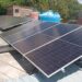 Paneles solares montados en el techo de una vivienda en Cuba. Foto: Tomada del perfil de Facebook de la mipyme Renova SURL.