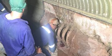Trabajos de reparación en la termoeléctrica Antonio Guiteras, de Matanzas. Foto: Tomada del perfil de Facebook de la CTE Antonio Guiteras / Archivo.