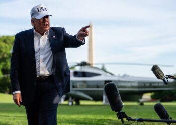 Trump , este 15 de mayo. Foto: Eric Lee/EFE/EPA.