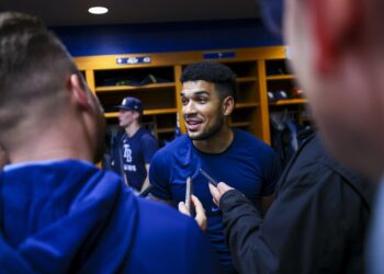 El cubano Víctor Mesa Jr. tras su regreso a la MLB con los Rays de Tampa Bay. Foto: @RaysBaseball / X.