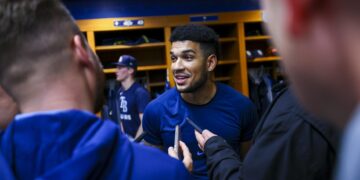 El cubano Víctor Mesa Jr. tras su regreso a la MLB con los Rays de Tampa Bay. Foto: @RaysBaseball / X.