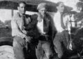 José Antonio Fernández de Castro, Rubén (al centro) y Calixto García-Vélez, en los días que montaron campamento en Ocala. Foto: Bohemia, 8 de abril de 1934.