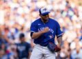 El lanzador cubano Yariel Rodríguez, de los Azulejos de Toronto. Foto: @BlueJays / X.
