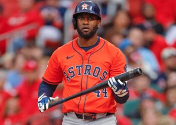 El slugger cubano Yordan Álvarez, de los Astros de Houston. Foto: @SleeperAstros / X.
