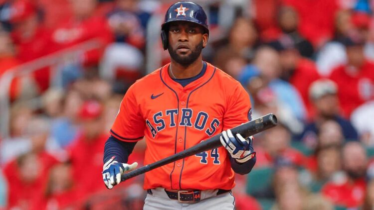 El slugger cubano Yordan Álvarez, de los Astros de Houston. Foto: @SleeperAstros / X.