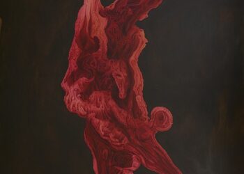 S/t, 2026. De la serie “Far Horizons”. Óleo sobre lienzo, 240 x 215 cm. (Fragmento).