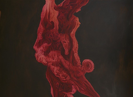 S/t, 2026. De la serie “Far Horizons”. Óleo sobre lienzo, 240 x 215 cm. (Fragmento).