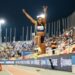 La triplista cubana Davisleydis Velasco, oro en la parada de la Liga del Diamante de Doha, Qatar, con 15,13 metros. Foto: @Diamond_League / X.