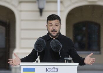 El presidente de Ucrania, Volodímir Zelenski. Foto: Sergey Dolzhenko / EFE / EPA.