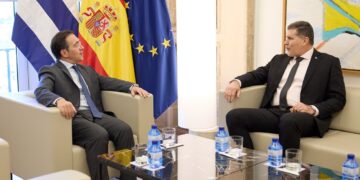 Óscar Pérez-Oliva Fraga y Carlos Cuerpo. Foto: @polivaoscar