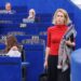 La vicepresidenta de la Comisión Europea y Alta Representante de la Unión para Asuntos Exteriores y Política de Seguridad, Kaja Kallas, en el Parlamento Europeo Estrasburgo, Francia. Foto: Olivier Matthys/EFE.