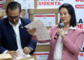 Keiko Fujimori, ganadora de la segunda vuelta de las elecciones presidenciales de Perú. Foto: Paolo Aguilar/EFE.