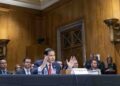 Marco Rubio testifica ante el Comité de Relaciones Exteriores del Senado en la audiencia sobre la solicitud de presupuesto del Departamento de Estado para el año fiscal 2027 en el Capitolio en Washington. Foto: EFE/EPA/SHAWN THEW.