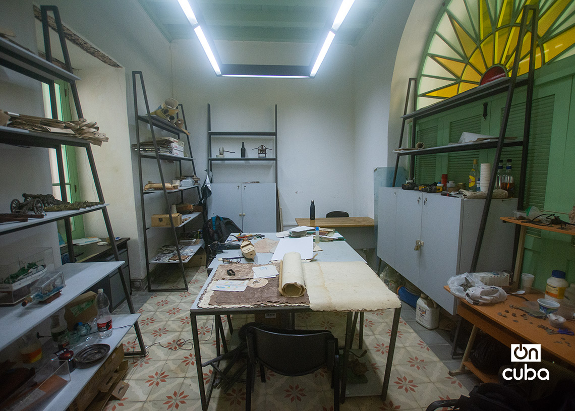 Taller de restauracion del museo. Foto: Otmaro Rodríguez.