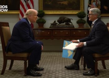 Trump en entrevista con The Axios Show. Foto: Captura The Axios Show.