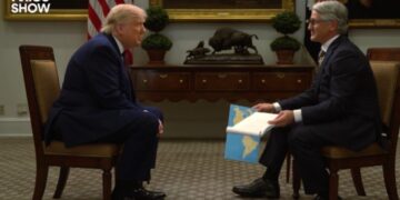 Trump en entrevista con The Axios Show. Foto: Captura The Axios Show.