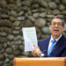 Bruno Rodríguez en una rueda de prensa este martes, en La Habana. Foto:  Ernesto Mastrascusa/EFE.