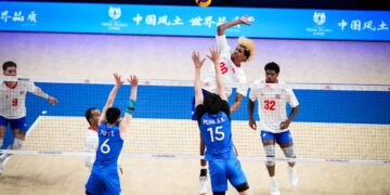 La selección masculina de Cuba sufrió ante China su cuarta derrota consecutiva en la Liga de Naciones. Foto: Volleyball World.